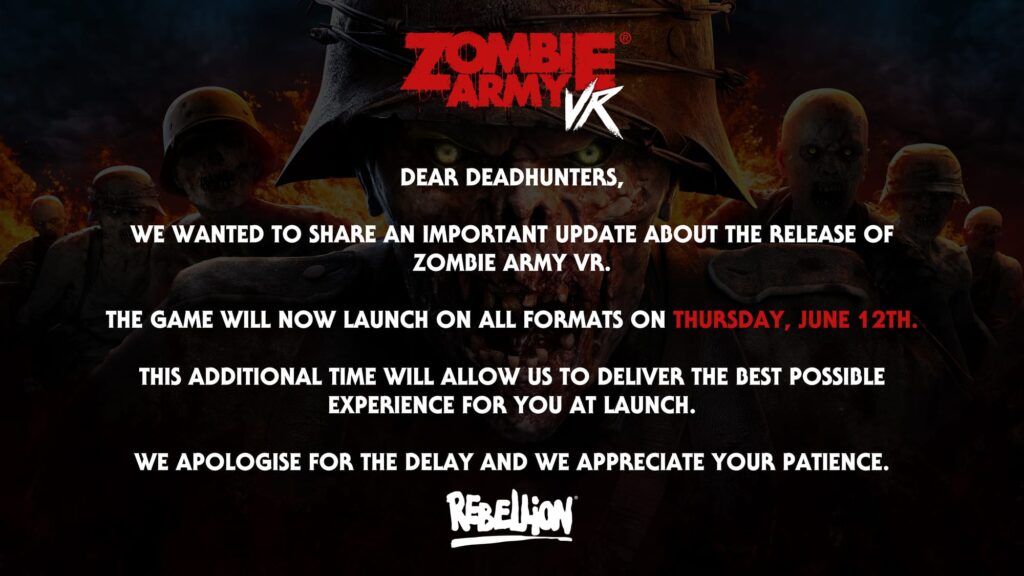 Zombie Army VR Now Releasing In June Following Late Delay